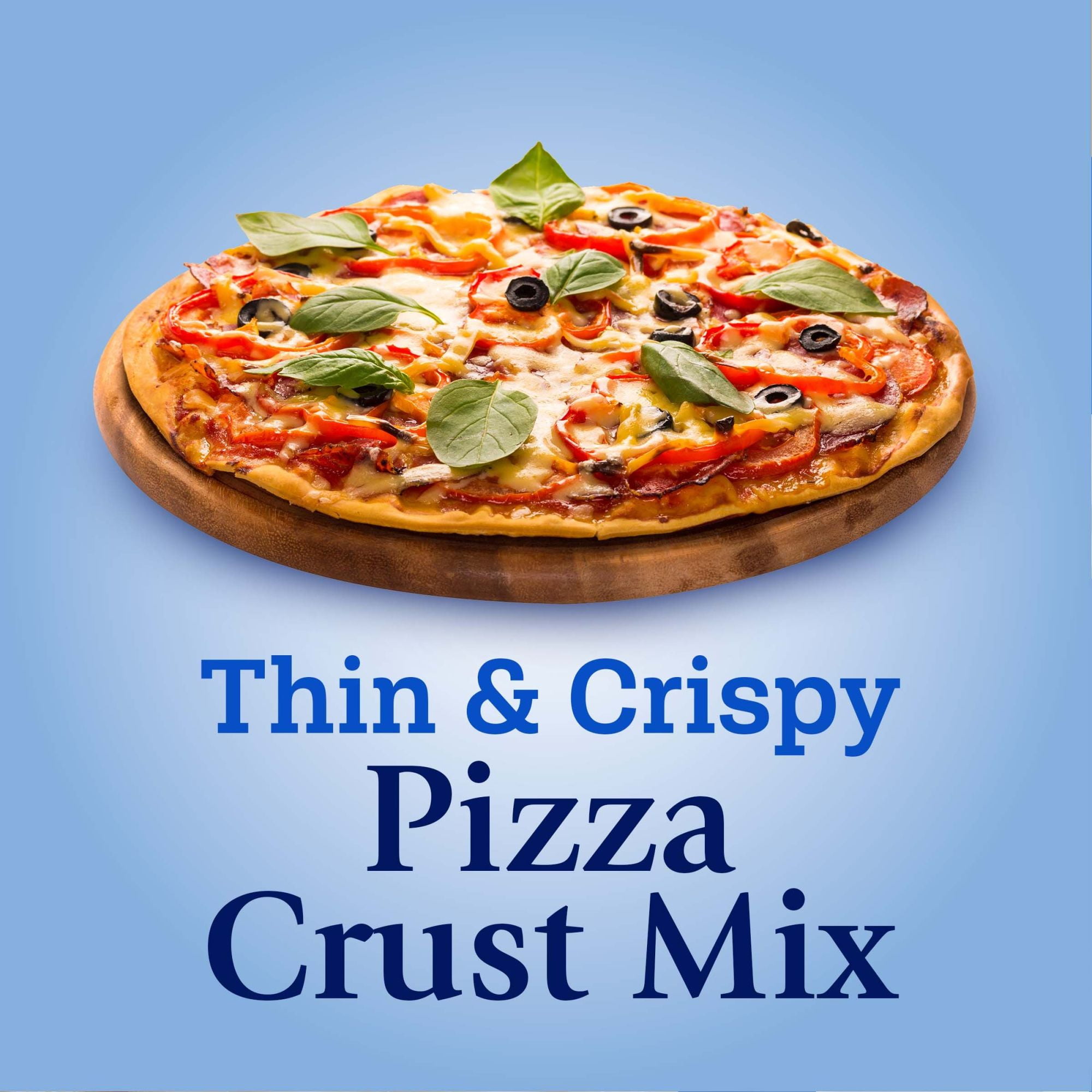 (12 pack) Pillsbury Thin and Crispy Pizza Crust Mix, 6.5 oz Pouch