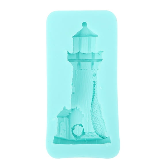 Molde de silicona para pastel con forma de faro, molde para pastel de azúcar, moldes para pasteles DIY, moldes para hornear chocolate