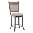 thumbnail image 5 of Linon Franklin 5 Pce Wood & Steel Gathering Counter Height Dining Set in Pewter, 5 of 6