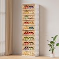 thumbnail image 2 of JEKO&JEKO 10-Tier Foldable Shoe Storage Rack with Magnetic Doors, White, 2 of 5