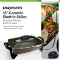 thumbnail image 3 of Presto 16 in Electric Skillet with Ceramic Nonstick Surface - Buffet Server, Temperature Control, 3 of 11