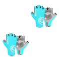 thumbnail image 3 of Guantes Sonducket medio para bicicleta Azul claro S 2piezas, 3 of 6