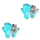 thumbnail image 3 of Eigraketly 1 par de medio guantes para senderismo, manoplas auxiliares de cuero PU para ciclismo, almohadilla antideslizante multiusos, Azul claro XXL 2piezas, 3 of 6