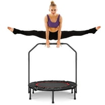 Triple Tree Foldable Mini Trampoline Fitness Rebounder, Multicolor, 40"