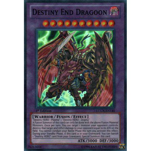YuGiOh Legendary Collection 2 Super Rare Destiny End Dragoon LCGX-EN140 -  Walmart.com