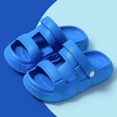 thumbnail image 5 of Toddler Kids Closed Toe Slide Sandals, Antiskid EVA Summer Slippers for Boys Girls Indoor Outdoor Beach Shoes Blue 12-13 Years, 5 of 9