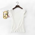 thumbnail image 2 of Uaswgudfs Women's Summer Soft Cotton Scoop Neck Sleep Pajama Top, Loose-Fit PJs Shirt with Short Sleeve, Comfortable Nightwear & Loungewear, 2 of 3