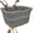 Gray, variant on GRANNY SAYS Bike Basket, Wicker Basket for Bike, Hand-Woven Bicycle Basket, Detachable Wicker Front Handlebar Bike Basket
