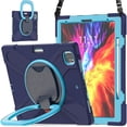 thumbnail image 1 of Funda a juego para iPad Pro de 12,9 pulgadas (2020) con correa para el hombro, soporte de anilla ajustable grande, portalápices y protección contra golpes., 1 of 5