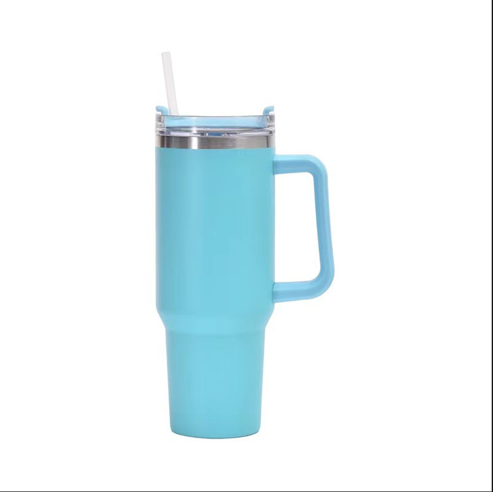 40 oz Tumbler With Handle Stainless Steel Insulation Glass Travel Mug