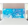 thumbnail image 1 of Fleur de Lis Headboard, Illustration of Lily Flower Like Frozen Heredic Nobility Emblem Queenly Style Print, Upholstered Decorative Metal Bed Headboard with Memory Foam, Full Size, Blue, by Ambesonne, 1 of 4