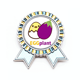 thumbnail image 1 of Berenjena de huevo Insignia broche Medalla ganadora, 1 of 3