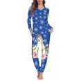 thumbnail image 1 of Conjunto de pijamas de manga larga para mujer, ropa de dormir informal y acogedora, jersey de otoño e invierno, regalos de navidad, 1 of 4