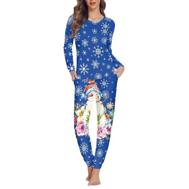 Conjunto de pijamas de manga larga para mujer, ropa de dormir informal y acogedora, jersey de otoño e invierno, regalos de navidad