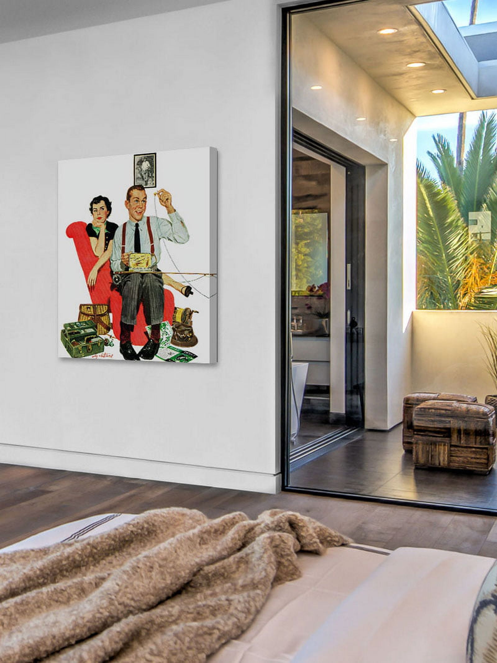 Marmont Hill "Fishing Season" by M. Coburn Whitmore Painting Print on Canvas