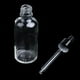 thumbnail image 5 of Botella de vidrio vacía con gotero, 6 unidades, para aromaterapia con aceites esenciales líquidos. Claro, 5 of 8