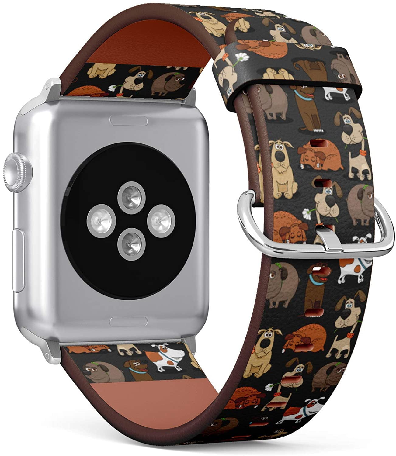 Patterned Leather Wristband Strap for 