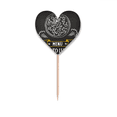thumbnail image 1 of Time To Lunch Pizza Foods Toothpick Flags Heart Lable Cupcake Picks, 1 of 3