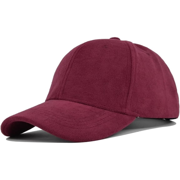 YooGuoGuo Outdoor Baseball Cap for Women Men Suede Solid Color Baseball Cap Relaxed Fit Adjustable Hat