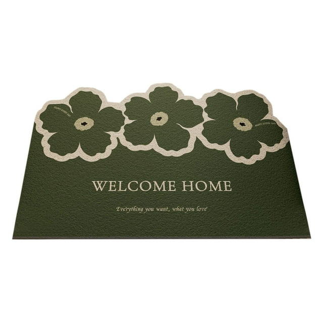 Birdeem Premium Silk Circle Mat for Home Entryway Non-Slip Wear-Abrasion Customizable Trim Dirt Mud Scraper Doormat
