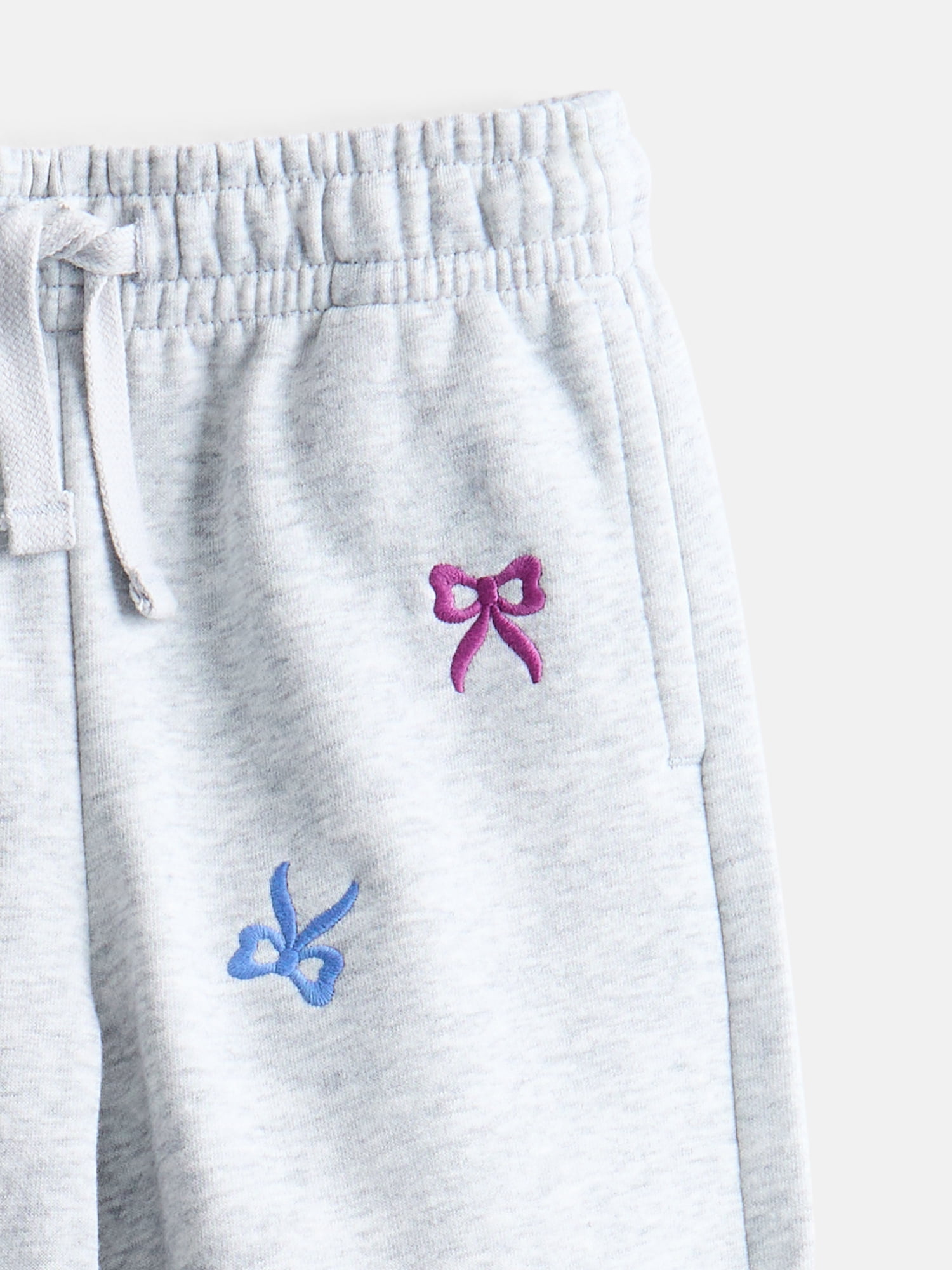 Wonder Nation Girls Embroidery Joggers, Sizes 4-10