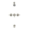 thumbnail image 4 of Elite P-3230-BN Three Handle Tub & Shower Set - Brushed Nickel, 4 of 4