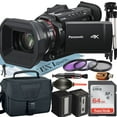 thumbnail image 1 of Panasonic HC-X1600 Camcorder UHD 4K with 64GB SanDisk Memory Card + Tripod + Case + ZeeTech Accessory Bundle, 1 of 5