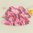thumbnail image 2 of Robe de Saint-Valentin pour Bébés Filles avec Manches Longues et Imprimé Cœur, 2 of 9