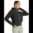 thumbnail image 3 of Sudaderas con Capucha y Cremallera para Mujer, Chaquetas, Sudaderas , Conjuntos de para Otoño, Camisetas Casuales y Cómodas Estilo Y2k, Ropa de Invierno. Negro S, 3 of 9