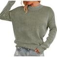thumbnail image 1 of WEAIXIMIUNG Pull-Over Décontracté à Col Rond et Manches Longues pour Femmes, 1 of 5