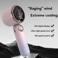 thumbnail image 2 of Ventilador Portátil de Alta Velocidad con Dial, Turbina Portátil Sin Hojas, Ventilador Pequeño Portátil de Alta Velocidad, Ventilador Inteligente con Número Que Muestra, 2 of 5