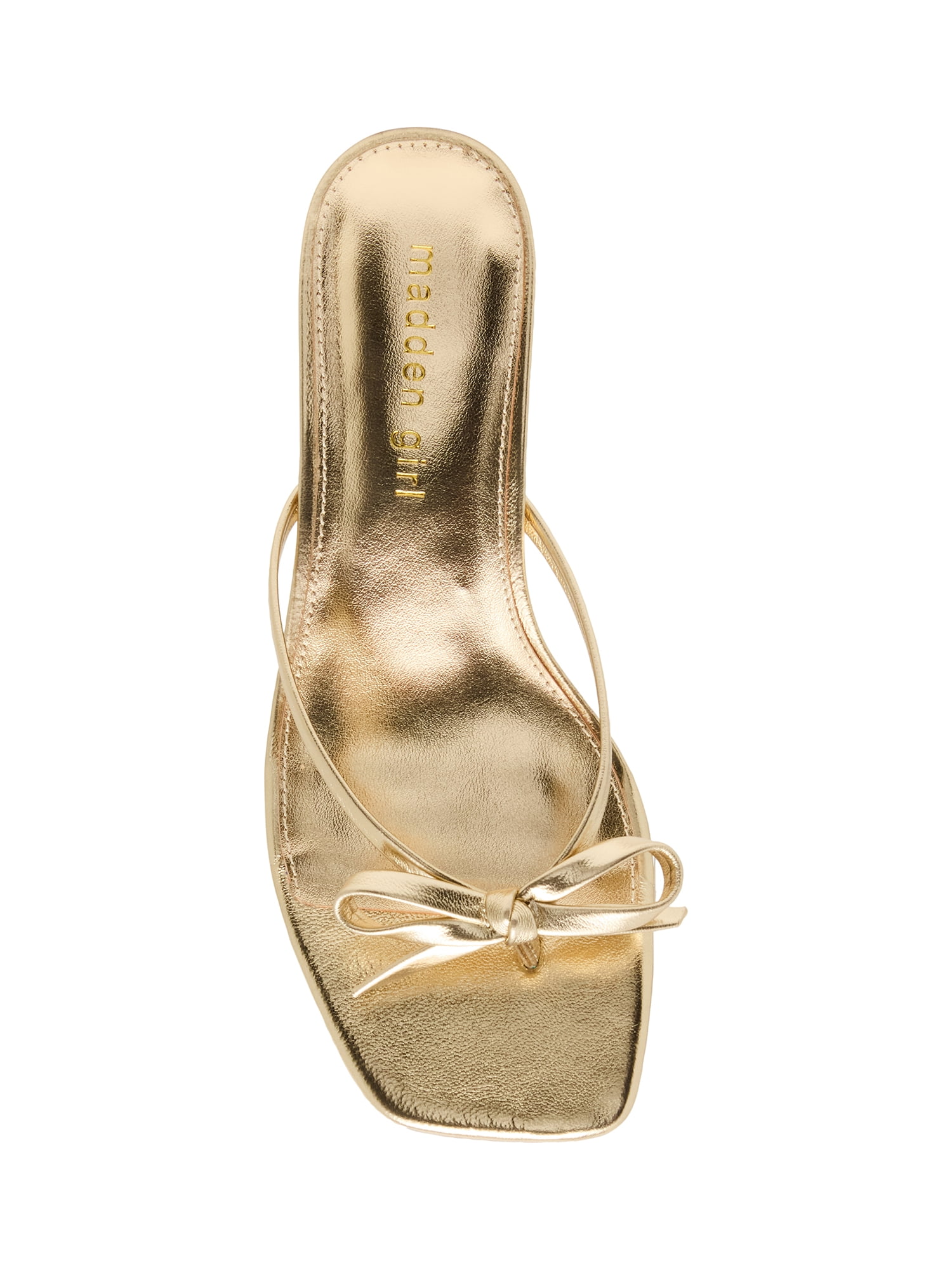 Madden Girl Women's Charlene Thong 2 inch Kitten Heel Sandal