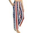 thumbnail image 3 of PISONIC American Grungy Printed Women's Pajama Pants, Comfy Pajama Bottoms With Pockets&Drawstring, 3 of 7