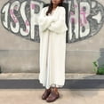 thumbnail image 2 of UJNDER Women's Long Knit Cardigan Belted for Cozy Autumn Winter Sweater Casual Layering and European Style White L, 2 of 4