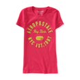 thumbnail image 1 of Aeropostale - Camiseta gráfica para mujer Fuzzy Aero, rosa, pequeña Aeropostale Camiseta gráfica, 1 of 1