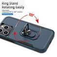 thumbnail image 4 of Njjex for iPhone 15 Phone Case with Rotatable Ring Holder [Bulit-in Kickstand],360°Full Body Shockproof Heavy Duty Protection Case with Screen Protector for iPhone 15 6.1 Inch, Blue, 4 of 7