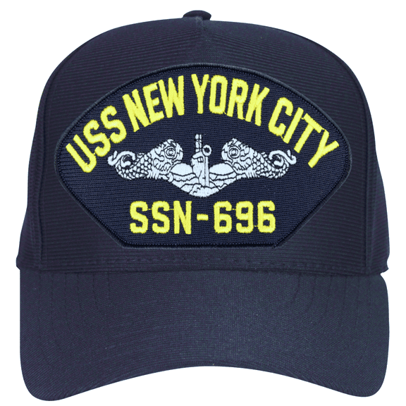 USS New York City SSN-696 ( Silver Dolphins ) Submarine Enlisted Cap