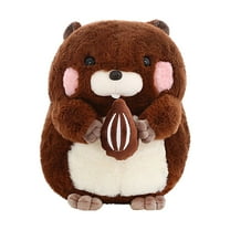 BallsFHK Cute Groundhog Doll Stuffed Plush Toy Family Party Wedding Children Gift