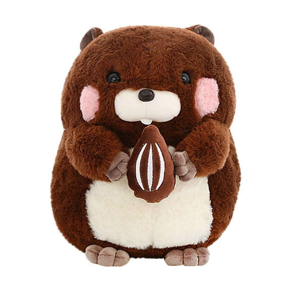 BallsFHK Cute Groundhog Doll Stuffed Plush Toy Family Party Wedding Children Gift