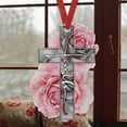 thumbnail image 4 of Jesus Cross Car Ornament – 2D Flat Christian Gift, Rearview Mirror & Xmas Tree Décor, 4 of 4