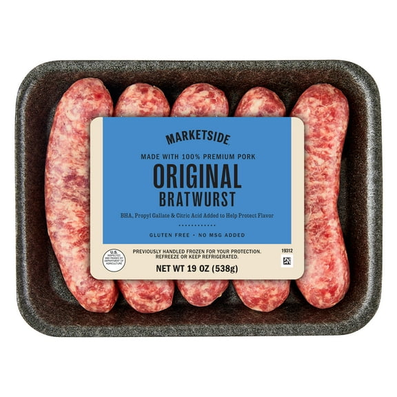 Marketside Original Bratwurst, 5 Links, 1 lb 3 oz (Fresh)