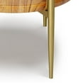 thumbnail image 5 of Simpli Home Wagner 18 inch Wide Solid Acacia Wood Mid Century Round Marble and Wood Side Table in White and Natural, 5 of 9