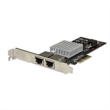 UPC: 0065030879538 | StarTech.com Dual Port Network Card – 2-port PCI Express 10GBase-T / NBASE-T Ethernet Network Interface Card – 5 speed NIC Card – Intel X550 (st10gpexndpi)