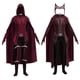 thumbnail image 2 of Disfraz de Wanda Maximoff para mujer, disfraz de Bruja Escarlata, Multiverso de la locura, mono, corona, tocado, capa, conjunto completo, traje de Endgame, 2 of 5
