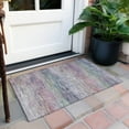 thumbnail image 6 of Addison Rugs Chantille Indoor/Outdoor Transitional Stripes Blush Washable Rectangle Rug, 1'8" x 2'6", 6 of 6