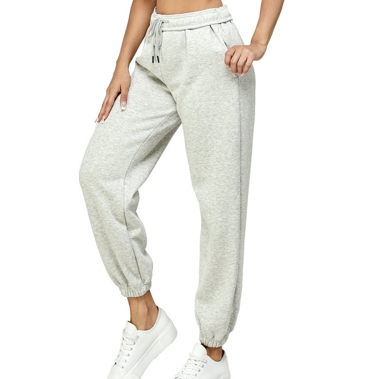 Sweatpants for Women - Relax Fit Womens Joggers Flippable Waistband  Including Pockets for Lounge Yoga Workout Running 