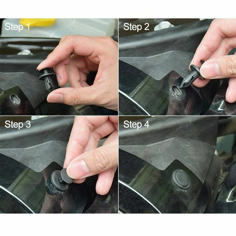 40 Car Plastic Rivets Fastener Clip Bumper Push Pin Rivet Retainer