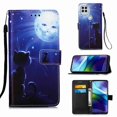 thumbnail image 1 of Dteck for Motorola Moto G Stylus 5G Case, Magnetic Closure Wallet PU Leather with Card Holder Stand 3D Painted Design Phone Case for Motorola Moto G Stylus 5G 2021 (Cat & Sun), 1 of 2