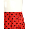 thumbnail image 7 of Doomiva Kids Girls Polka Dots Layered Ruffle Flamenco Skirt Spanish Folklorico Gypsy Full Circle Belly Dance Skirt Red 6, 7 of 7
