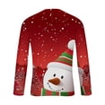 thumbnail image 5 of Stamzod Men's T-Shirts Xmas Long Sleeve Casual Pullover Tops Holiday Plus Size Fashion Christmas Shirts for Men Red E XXXXL, 5 of 5